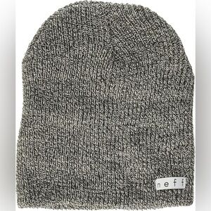 Neff Black & White Knit Beanie